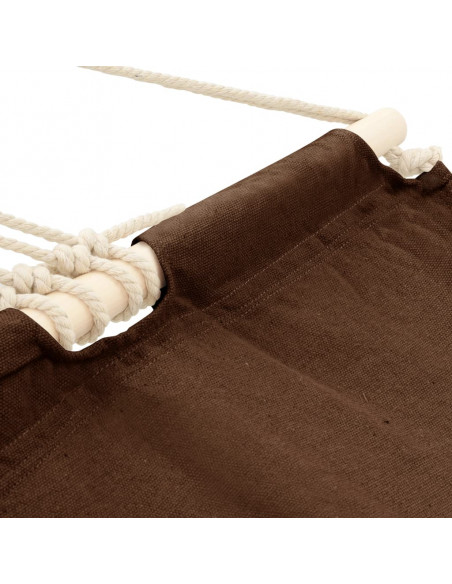 Amaca con asta 210 x 150 cm Marrone