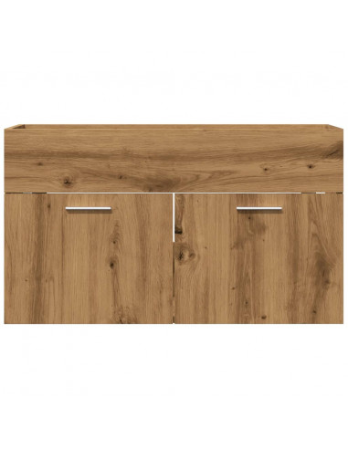 Mobile Lavabo Bagno Rovere Artigianale 90x38,5x46cm Multistrato