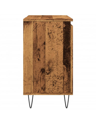 Mobile da Bagno Legno Vecchio 58x33x60 cm in Truciolato