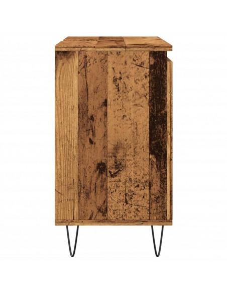 Mobile da Bagno Legno Vecchio 58x33x60 cm in Truciolato