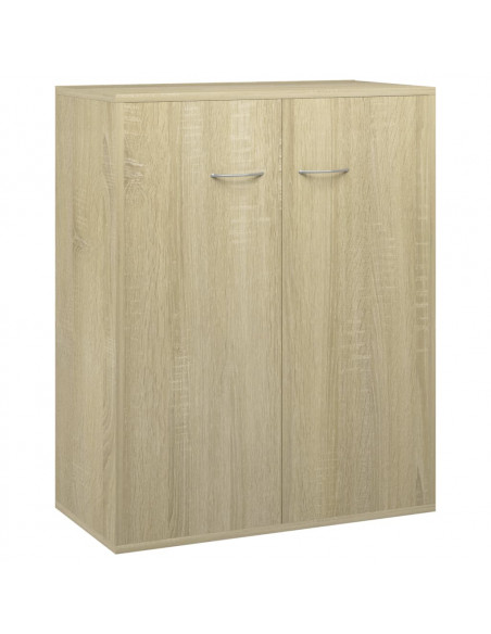 Credenza Rovere Sonoma 60x30x75 cm in Legno Multistrato