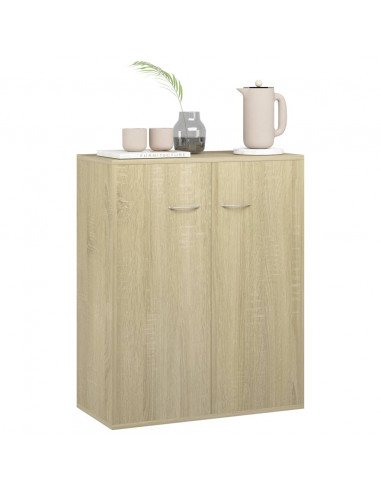 Credenza Rovere Sonoma 60x30x75 cm in Legno Multistrato