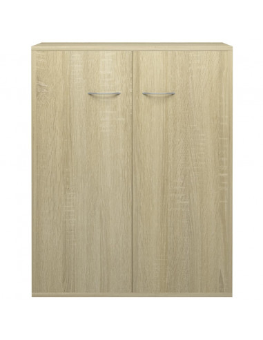 Credenza Rovere Sonoma 60x30x75 cm in Legno Multistrato