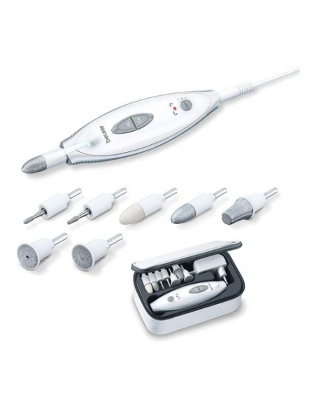 Levigatore manicure Beurer 57211 BEAUTY MP 41 Bianco e Silver Bianco e