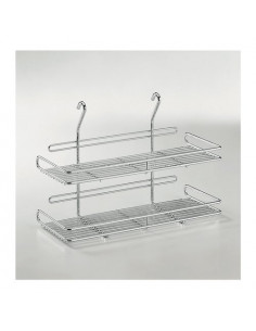 Mensola barra sottopensile Lemi 30305 COLLEZIONE WIRE 2 Ripiani Cromo