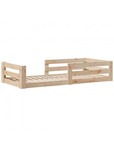 Giroletto senza Materasso 80x190 cm in Legno Massello Pino