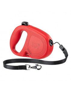 Guinzaglio Ferplast 75093022 FLIPPY ONE CORD Rosso Rosso