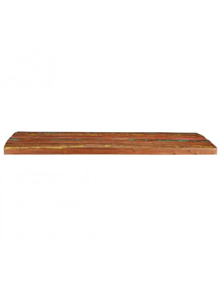 Piano Tavolo 110x80x2,5 cm Rettangolare in Massello di Recupero