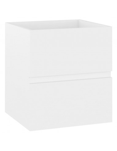 Mobile con Lavabo Integrato Bianco in Legno Multistrato