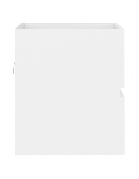 Mobile con Lavabo Integrato Bianco in Legno Multistrato