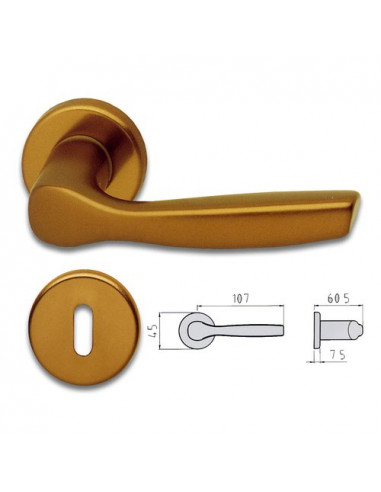 Maniglie porta Ghidini 77400281004 GABRY Bronzo Bronzo