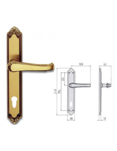 Maniglie porta Ghidini 44394088506 LADY Ottone fumè Ottone fumè