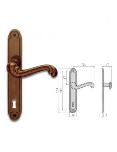 Maniglie porta Ghidini 44290087000 BAROCCO Brunito Brunito