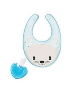 Massaggia gengive Chicco 00002582200000 FRESH BIB Bavaglino Bimbo Azzu