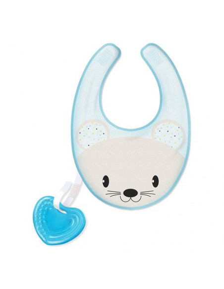 Massaggia gengive Chicco 00002582200000 FRESH BIB Bavaglino Bimbo Azzu