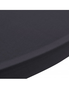 Coperture Elastiche per Tavoli 4 pz 80 cm Antracite