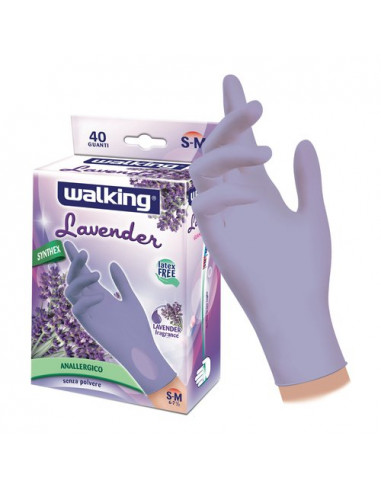 Guanti monouso Walking 010355 LAVENDER Viola Viola