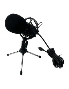 Microfono USB MeMe Music 60258 TECH Harry Professional Black Black