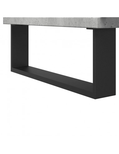 Armadietto da Bagno Grigio Cemento 65x33x60cm in Truciolato