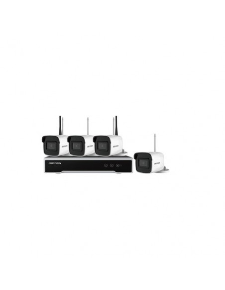 HIKVISION KIT WI-FI COMPOSTO DA N.1 NVR 4 CH + N.4 TELECAMERE BULLET IP 4MP OTTICA FISSA 2.8MM IR 30MT - NK44W0H-1T(WD)