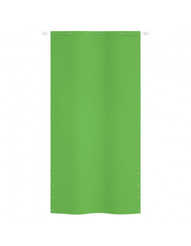 Paravento per Balcone Verde Chiaro 120x240 cm in Tessuto Oxford
