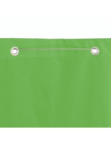 Paravento per Balcone Verde Chiaro 120x240 cm in Tessuto Oxford