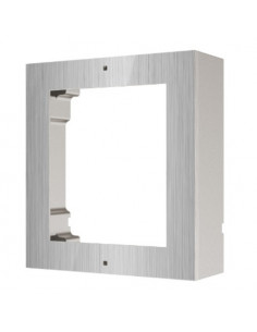 HIKVISION Cornice 1 modulo. Contiene cornice e scatola da parete per posto esterno silver in alluminio - DS-KD-ACW1/S