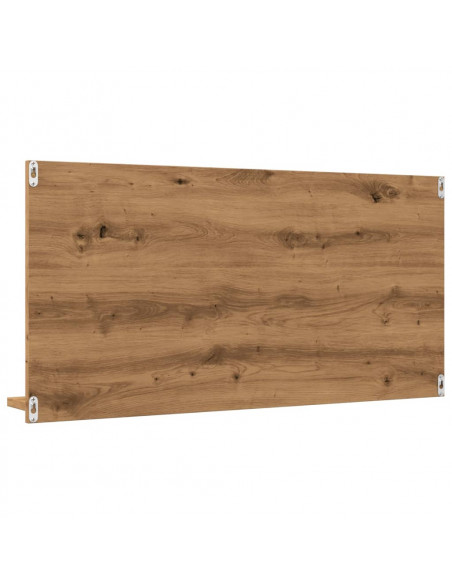 Mobile Bagno Specchio Rovere Artigianale 90x11x45 cm Truciolato