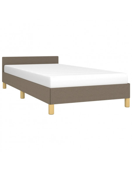 Giroletto con Testiera Tortora 80x200 cm in Tessuto