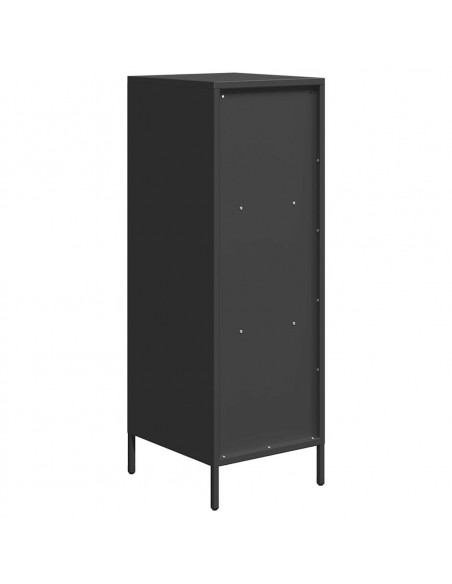 Credenza Nera 35x39x103,5 cm in Acciaio