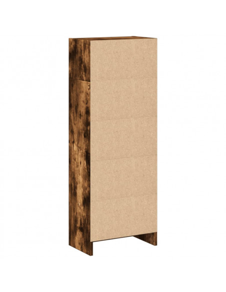 Libreria Rovere Fumo 40x24x109 cm in Truciolato