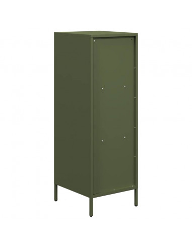 Credenza Verde Oliva 35x39x103,5 cm in Acciaio