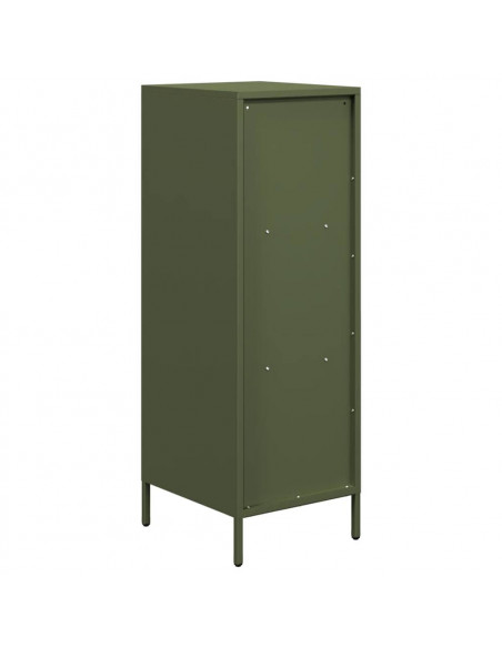 Credenza Verde Oliva 35x39x103,5 cm in Acciaio