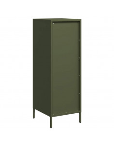Credenza Verde Oliva 39x35x103,5 cm in Acciaio 2