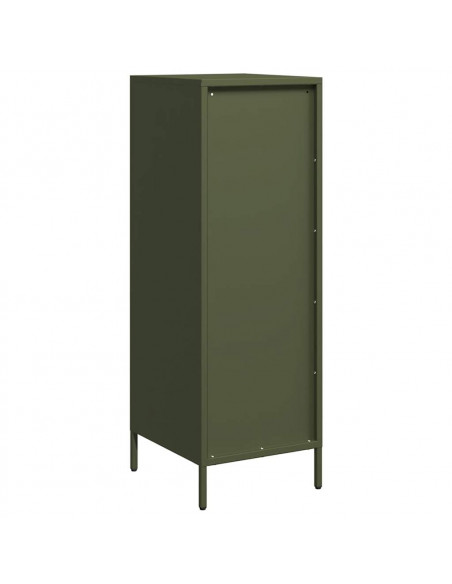 Credenza Verde Oliva 39x35x103,5 cm in Acciaio