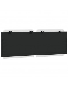 Cuscino Testiera Nero e Bianco 120 cm in Similpelle