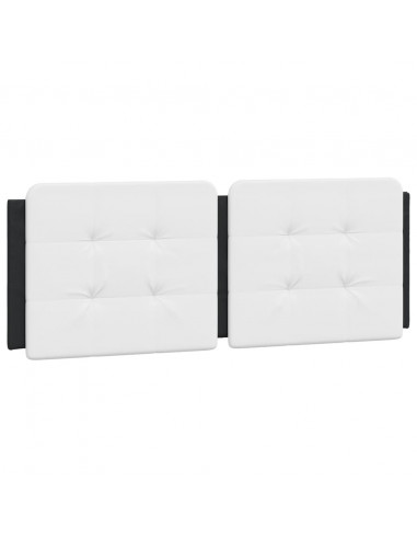 Cuscino Testiera Nero e Bianco 120 cm in Similpelle