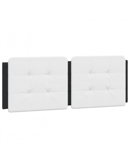 Cuscino Testiera Nero e Bianco 120 cm in Similpelle