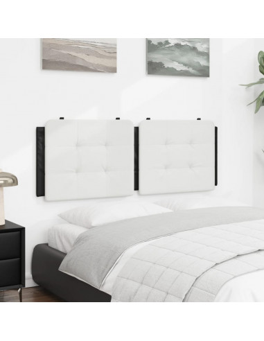 Cuscino Testiera Nero e Bianco 120 cm in Similpelle