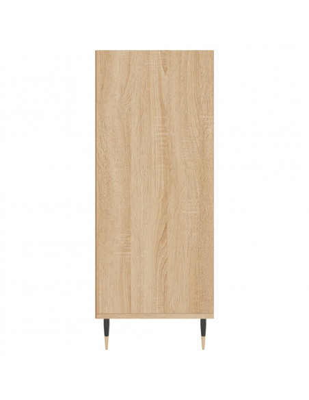 Credenza Rovere Sonoma 57x35x90 cm in Legno Multistrato