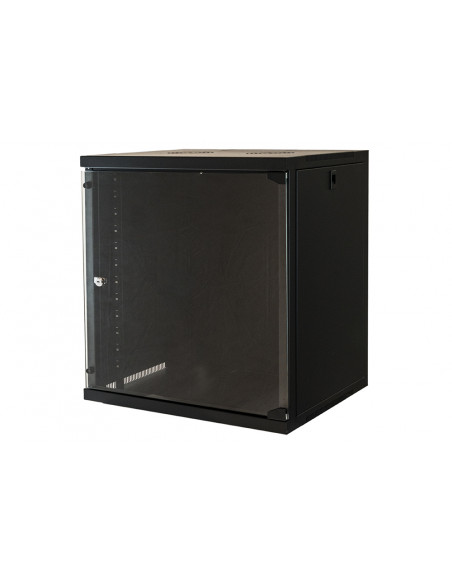 LINK ARMADIO RACK 19" 12 UNITA DA MURO PER RETI (A)620 X (L)540 X (P) 450 MM COLORE NERO PORTA VETR