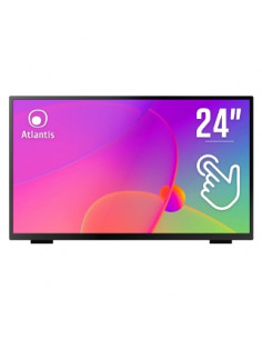MONITOR ATLANTIS TOUCH LED 23,8" Wide A05-T24A-VHDM 1920x1080 8ms 220/212 cd/m² 3000:1 (10M:1) VESA MM VGA HDMI DP 10 Tocchi