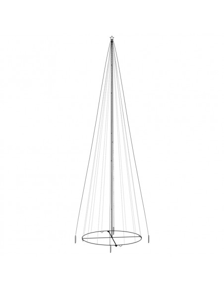 Albero di Natale a Cono Blu 1134 LED 230x800 cm