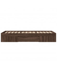 Giroletto senza Materasso Rovere Marrone 90x190cm in Truciolato