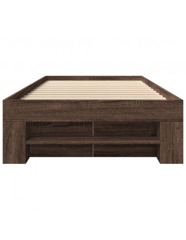 Giroletto senza Materasso Rovere Marrone 90x190cm in Truciolato