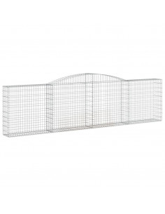 Cesto Gabbione ad Arco 400x30x100/120 cm Ferro Zincato 2