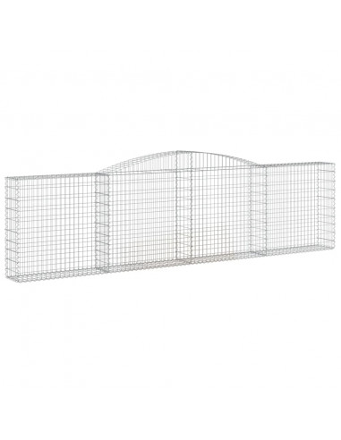 Cesto Gabbione ad Arco 400x30x100/120 cm Ferro Zincato