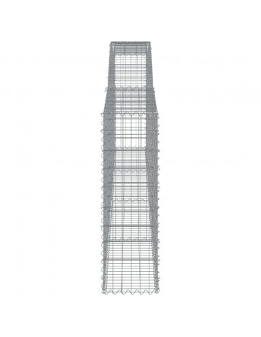 Cesto Gabbione ad Arco 400x30x100/120 cm Ferro Zincato