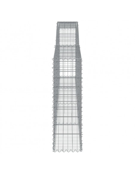 Cesto Gabbione ad Arco 400x30x100/120 cm Ferro Zincato