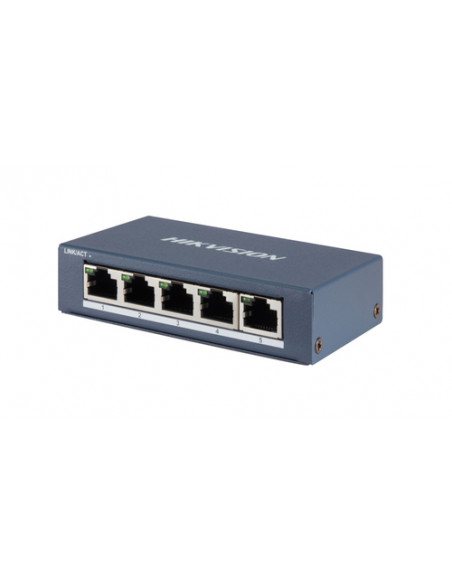 Hikvision DS-3E0505-E Switch Unmanaged Gigabit 5 porte